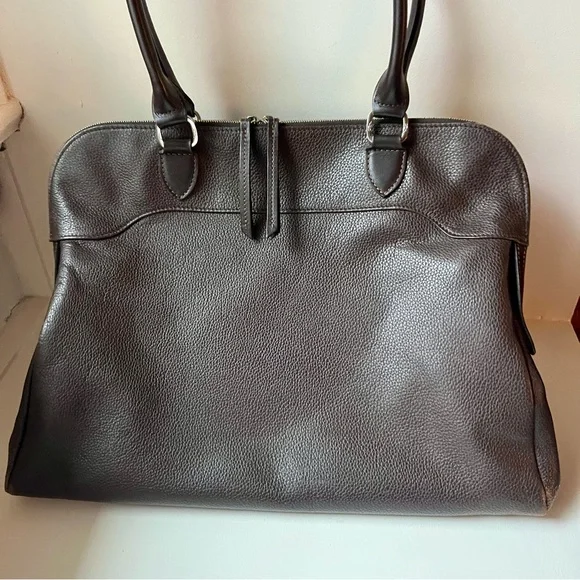 Longchamp Le Foulonné Shoulder Bag in Mocha Brown - Picture 2 of 14
